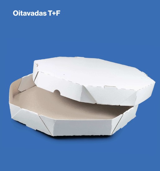 📦 Caixa de Pizza Oitavada – Tampa + Fundo | Reflopack